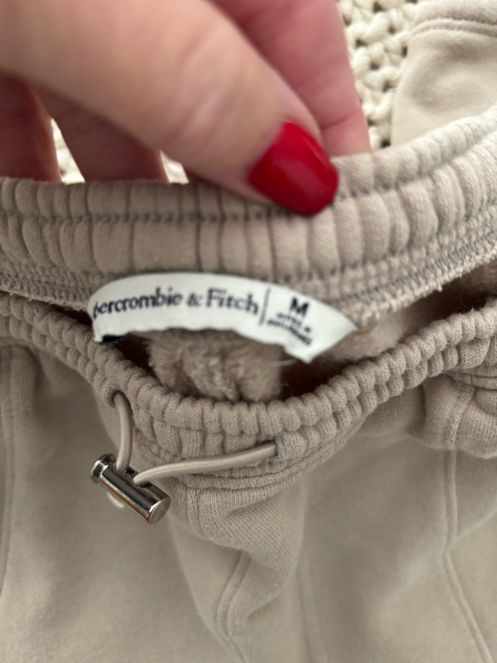 🤎 GUC Abercrombie & Fitch Tan Fleece Joggers - Picture 6 of 6